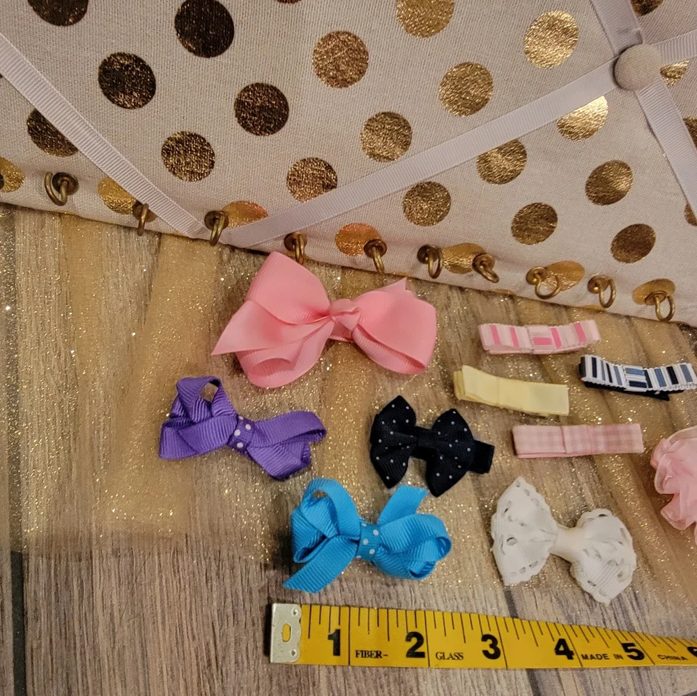 Little Girls Bandana, Hair Bows And Hair Clips